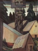 Emily Carr Skidegate oil painting reproduction